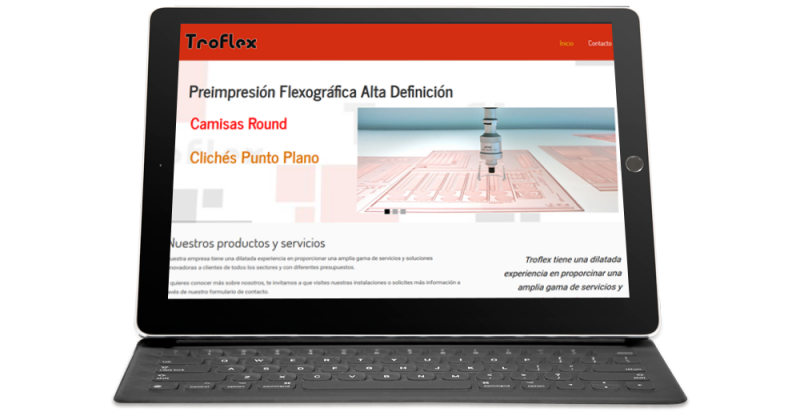 Web corporativa Troflex