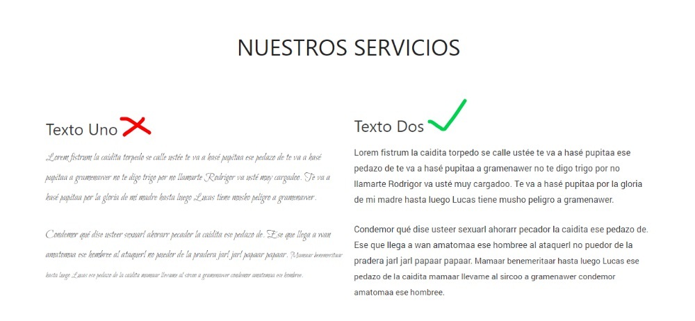 poco legible